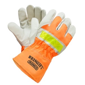 Grn Leather Fitter Hi-Viz Thinsulate Lined X-Large 6x10